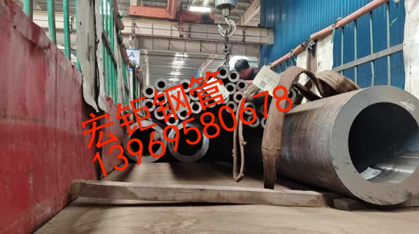 無縫鋼管Q235B Q345B厚壁熱軋大口徑碳鋼無縫鋼管切割零售 無縫管